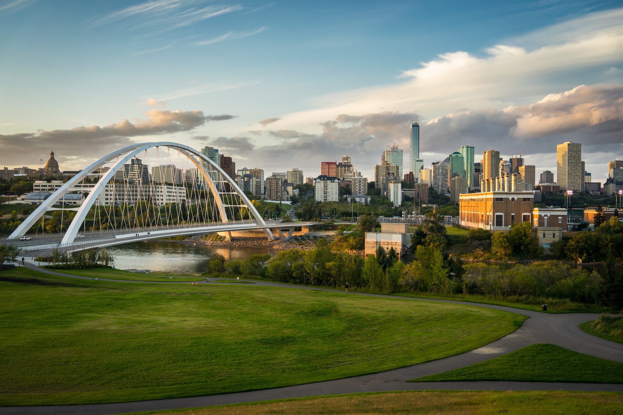 Edmonton downtown landscape